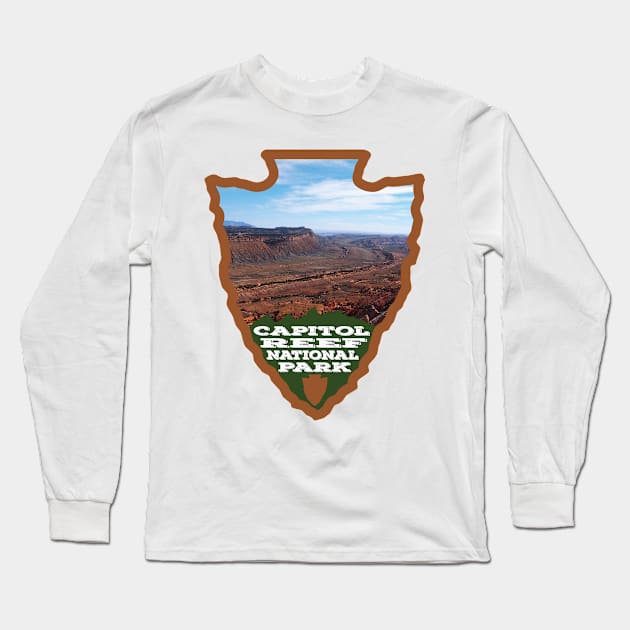 Capitol Reef National Park arrowhead Long Sleeve T-Shirt by nylebuss